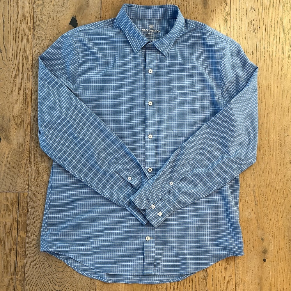 Mack Weldon Aitflex Shirt Highland Check Heather men medium